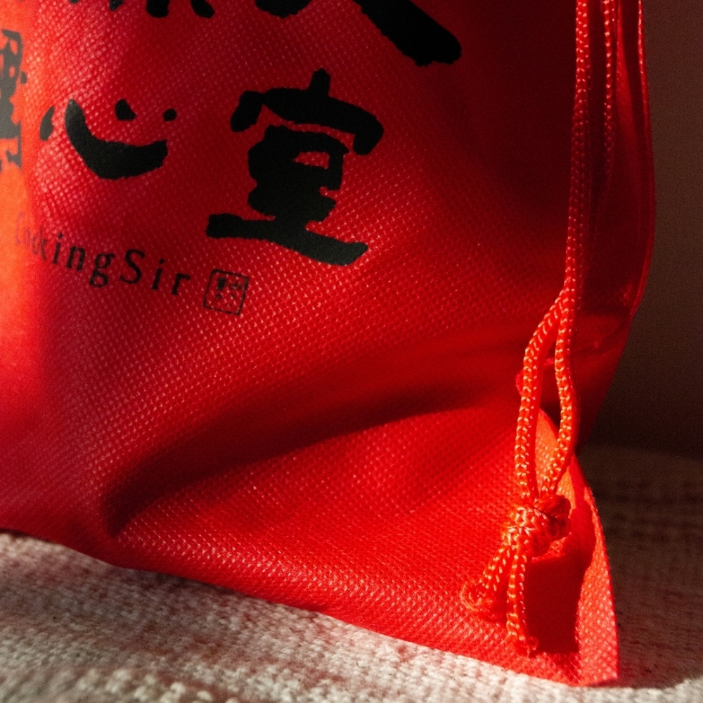 蕾絲紅提袋 (大)